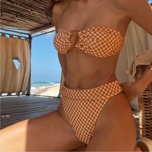 Sanori Swim Orange Floral Belize Bikini Bottoms